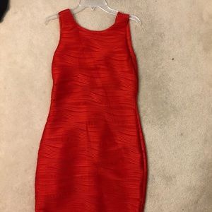 Red bodycon dress